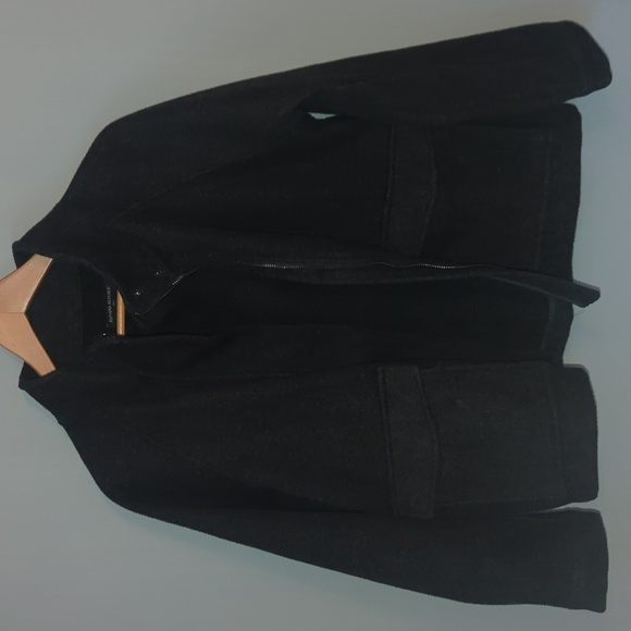 Banana Republic Melton Pocket Dark Gray Jacket - Picture 2 of 7